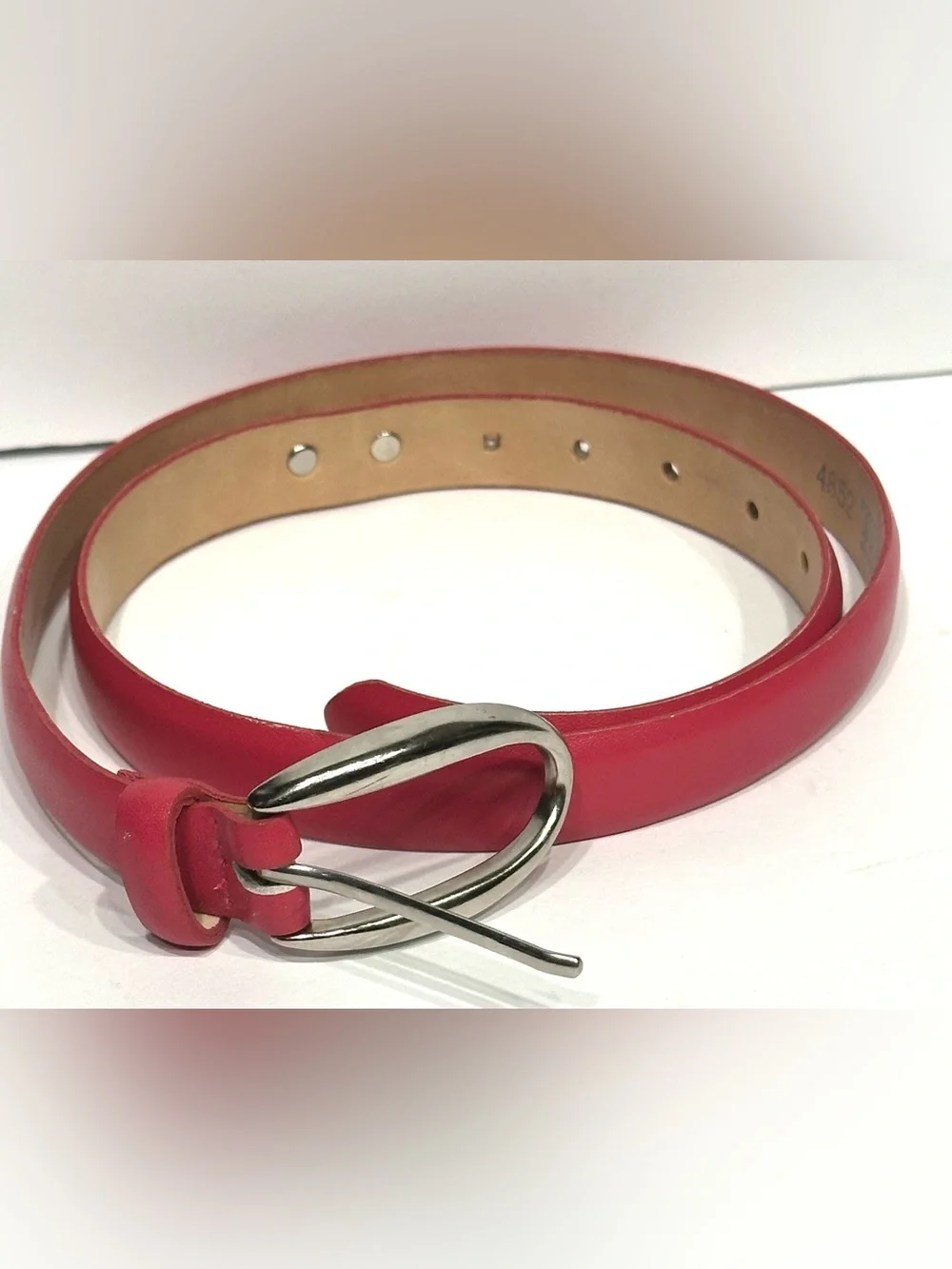 TEHAMA Womens Hot Pink Leather Belt Made in Canada Mens Belt Size M